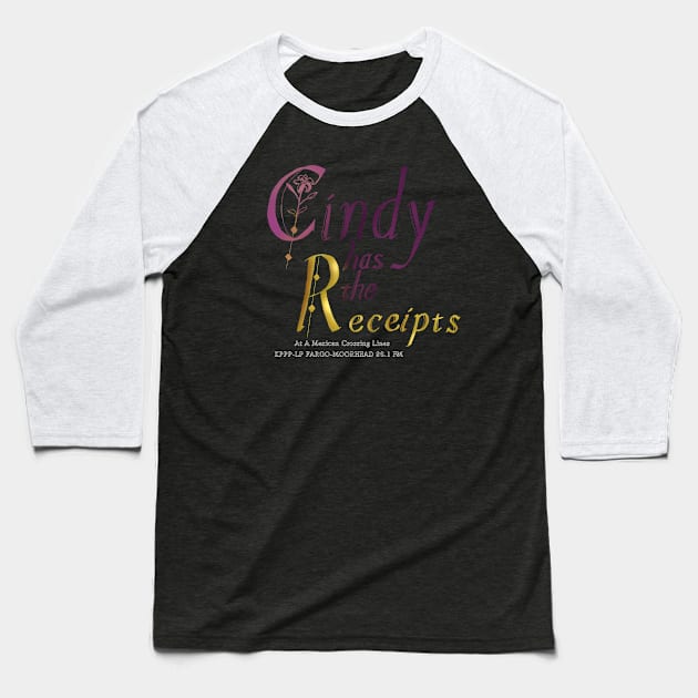 She has the receipts! Baseball T-Shirt by SiqueiroScribbl